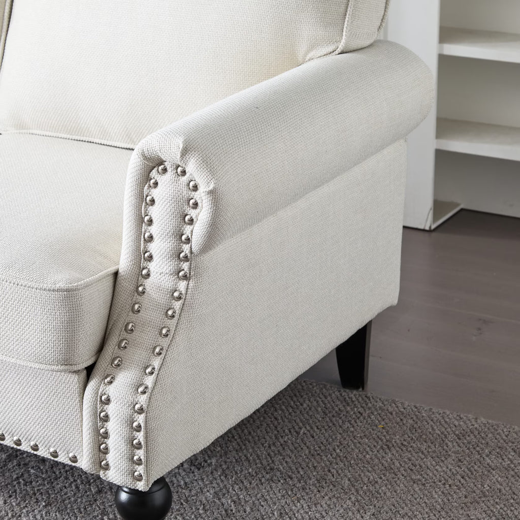 Cotton Upholstered, Classic Look / Appealing Sofa for Bedroom