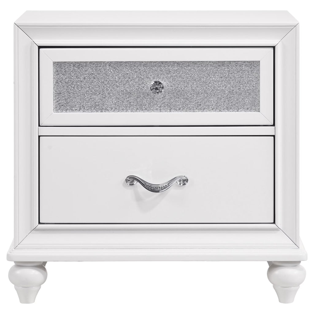 Barzini 4-Piece California King Bedroom Set White