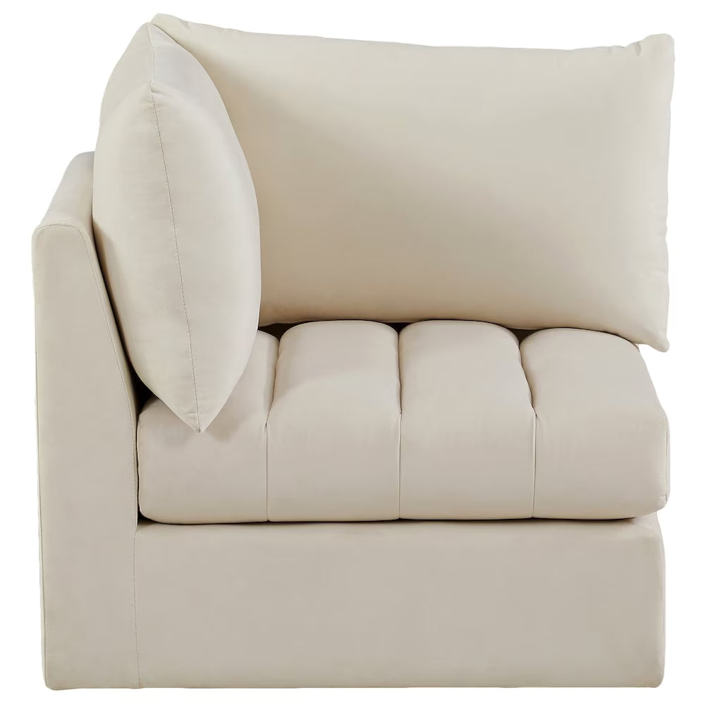 Jacob Cream Velvet Corner
