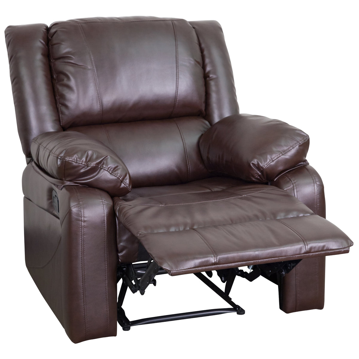 Harmony Series Brown Leathersoft Recliner