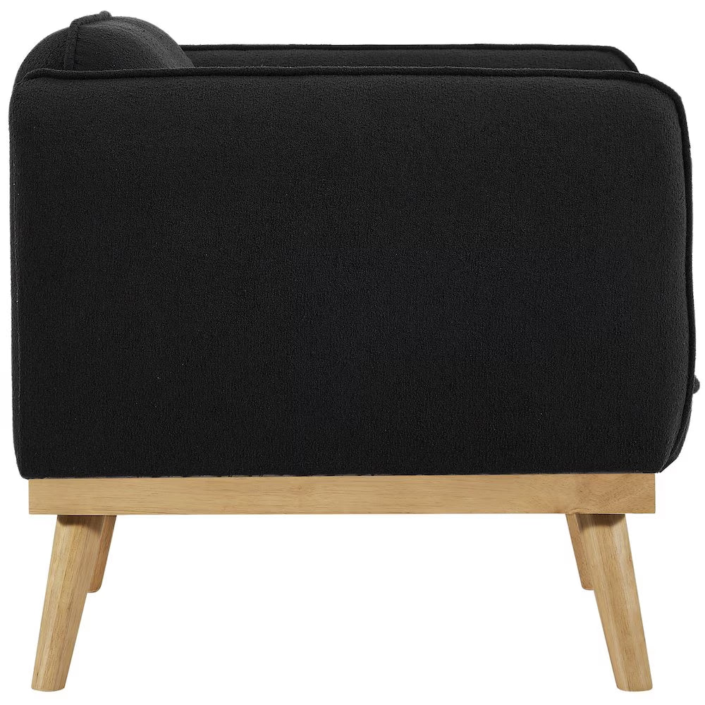 Nolita Black Boucle Fabric Chair