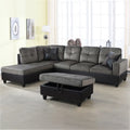 Sectional Sofa, Free Combination Sectional Couch, Small L Shaped Sectional Sofa, Modern Sofa Set for Living Room, Taupe(Without Ottoman)