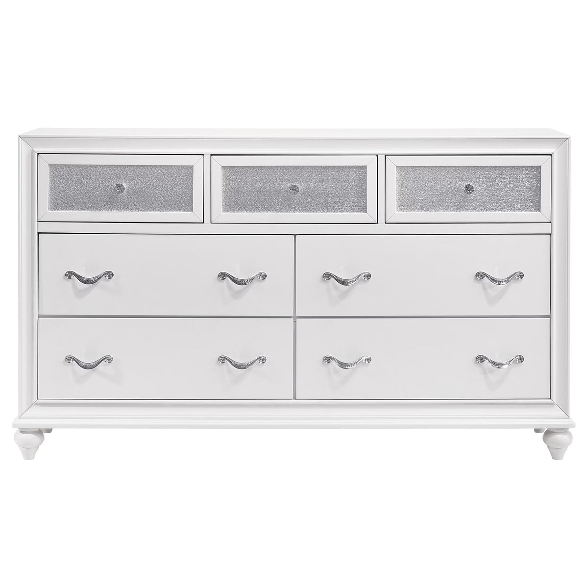 Barzini 4-Piece California King Bedroom Set White
