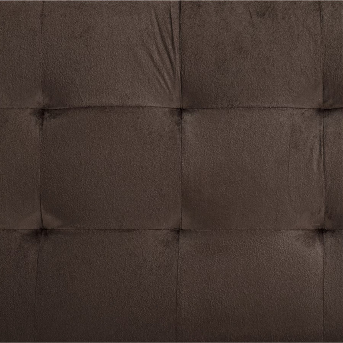 Lint & PVC L-Shaped Sectional Couch and Sofa Set, Modern Living Room Furniture Set, Right Side, Brown
