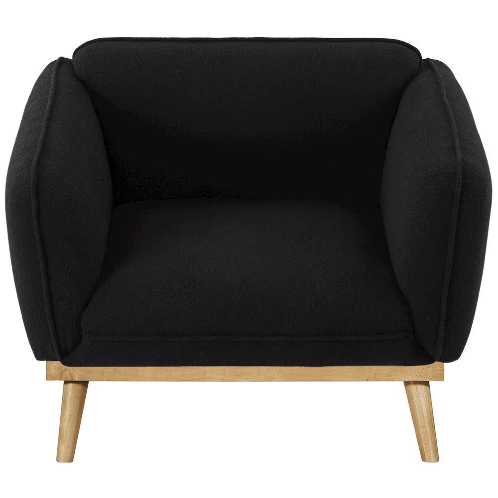 Nolita Black Boucle Fabric Chair
