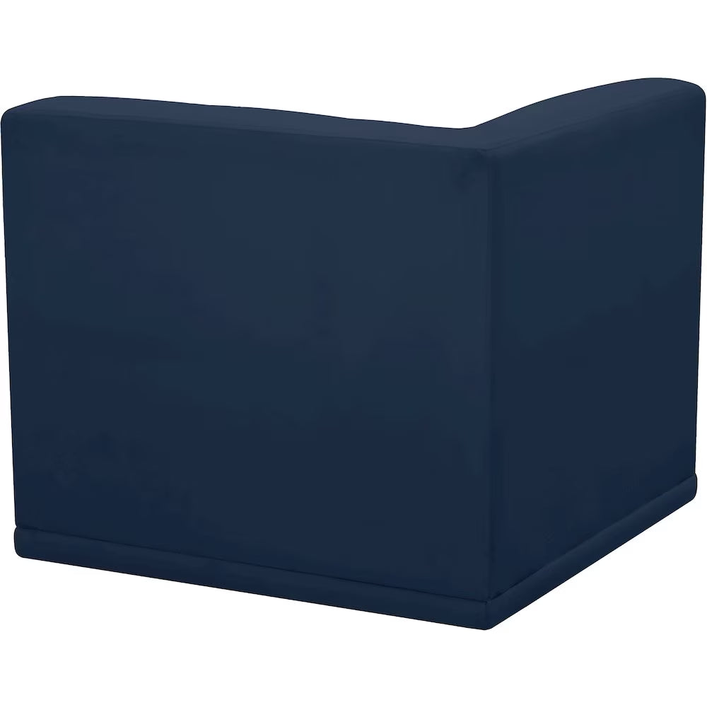 Relax Navy Velvet Corner Chair