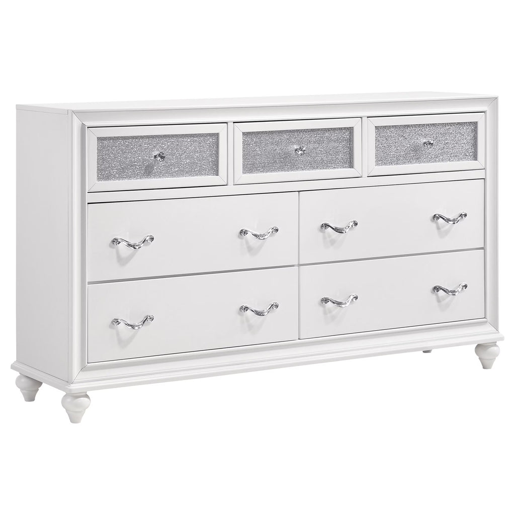 Barzini 4-Piece California King Bedroom Set White