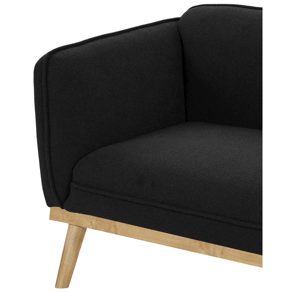 Nolita Black Boucle Fabric Chair