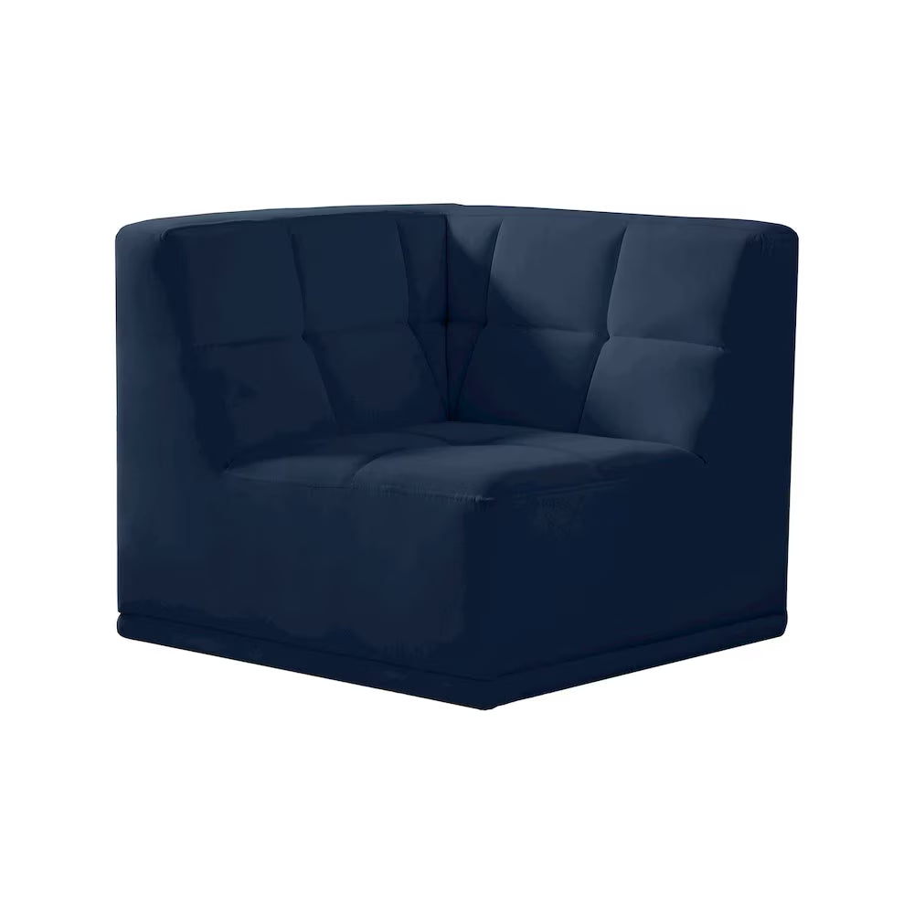 Relax Navy Velvet Corner Chair