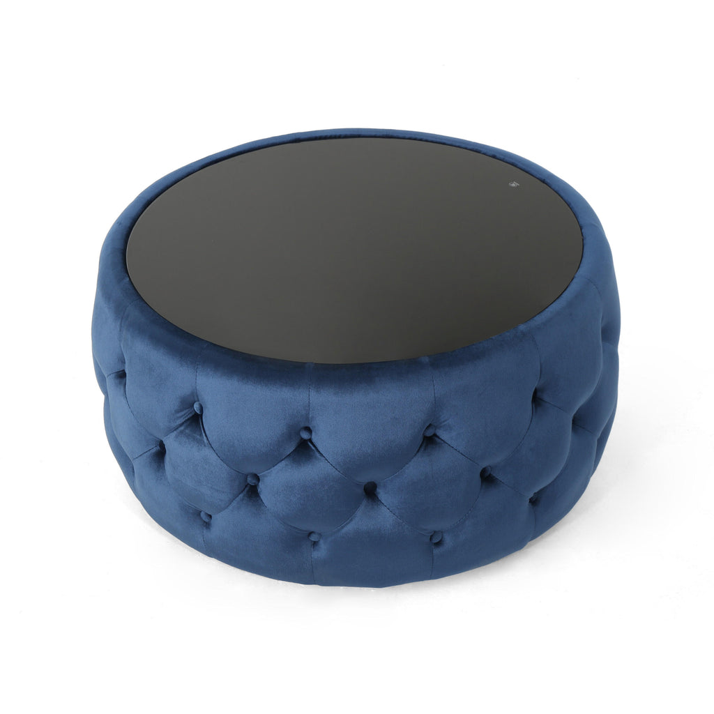 Bedroom Benches, OTTOMAN, Dark Blue Wooden Bedroom Benches,Velvet Bedroom Benches with Storage, Furniture Bedroom Furniture Benches & Stools OTTOMAN