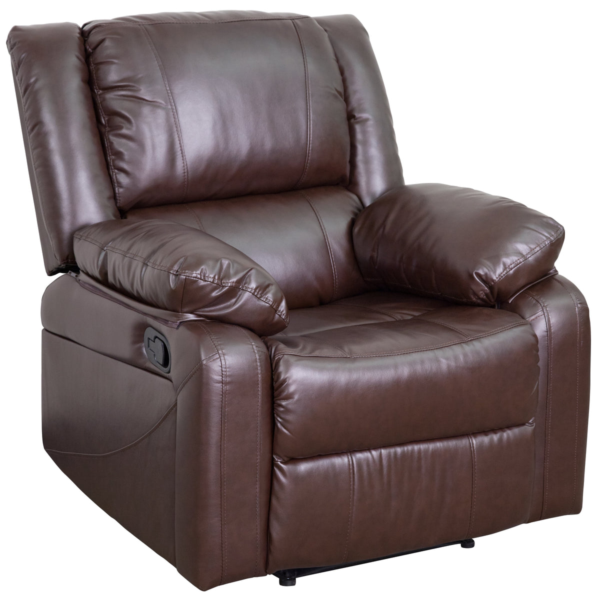 Harmony Series Brown Leathersoft Recliner
