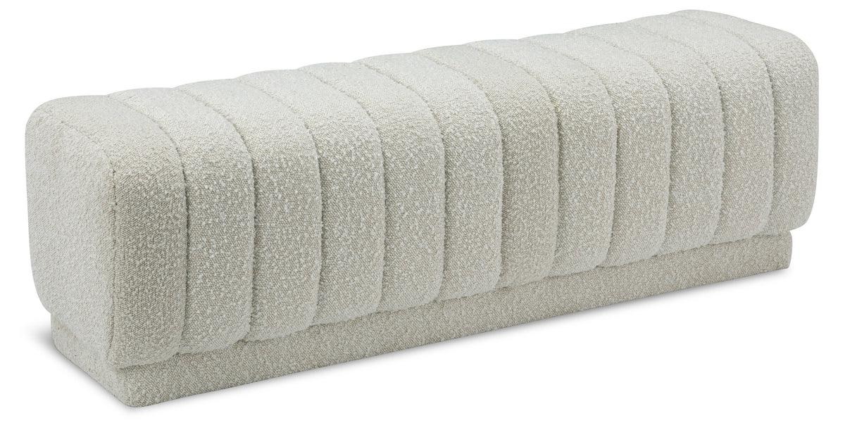 Heathrow Cream Ottoman/Bench