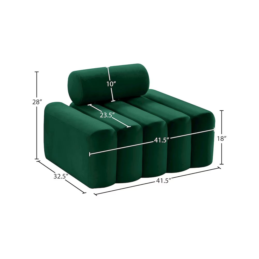 Melody Green Velvet Chair