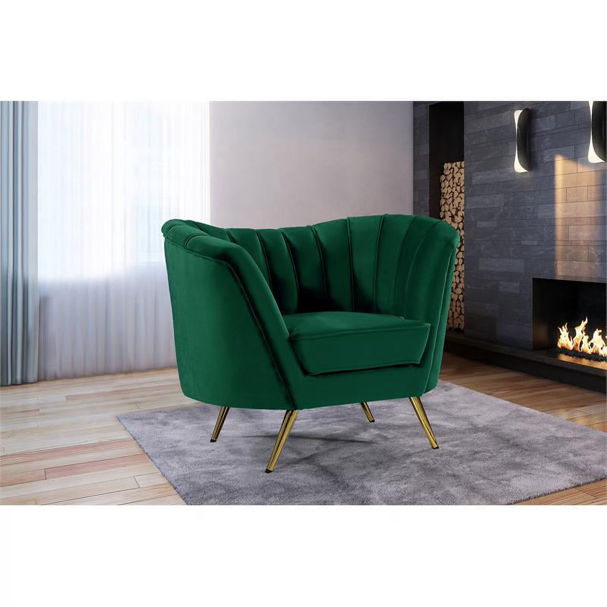 Margo Green Velvet Chair