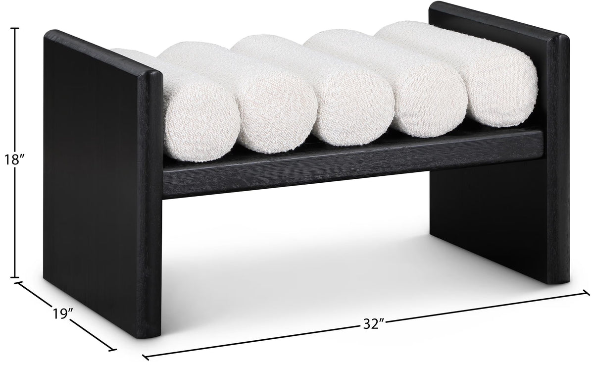 Waverly Cream Bench