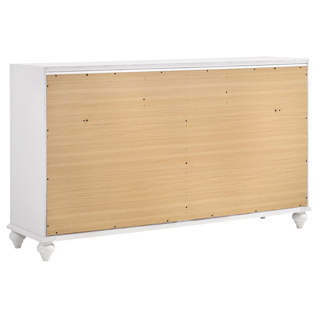 Barzini 4-Piece California King Bedroom Set White