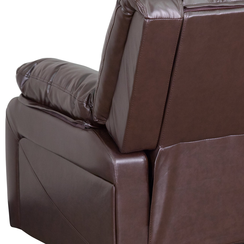 Harmony Series Brown Leathersoft Recliner
