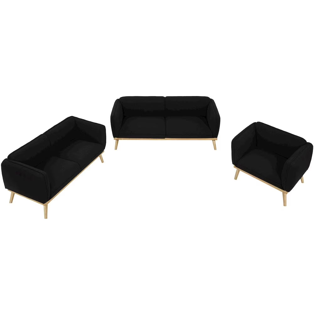 Nolita Black Boucle Fabric Chair