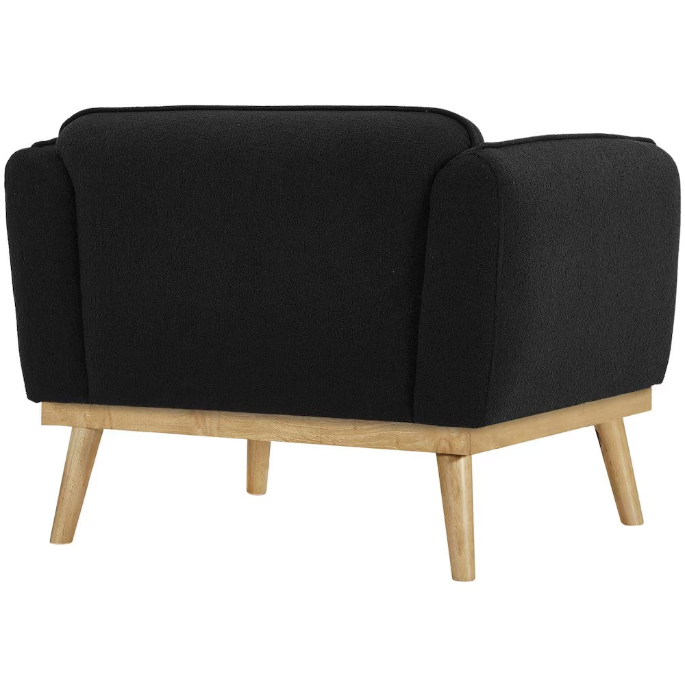 Nolita Black Boucle Fabric Chair