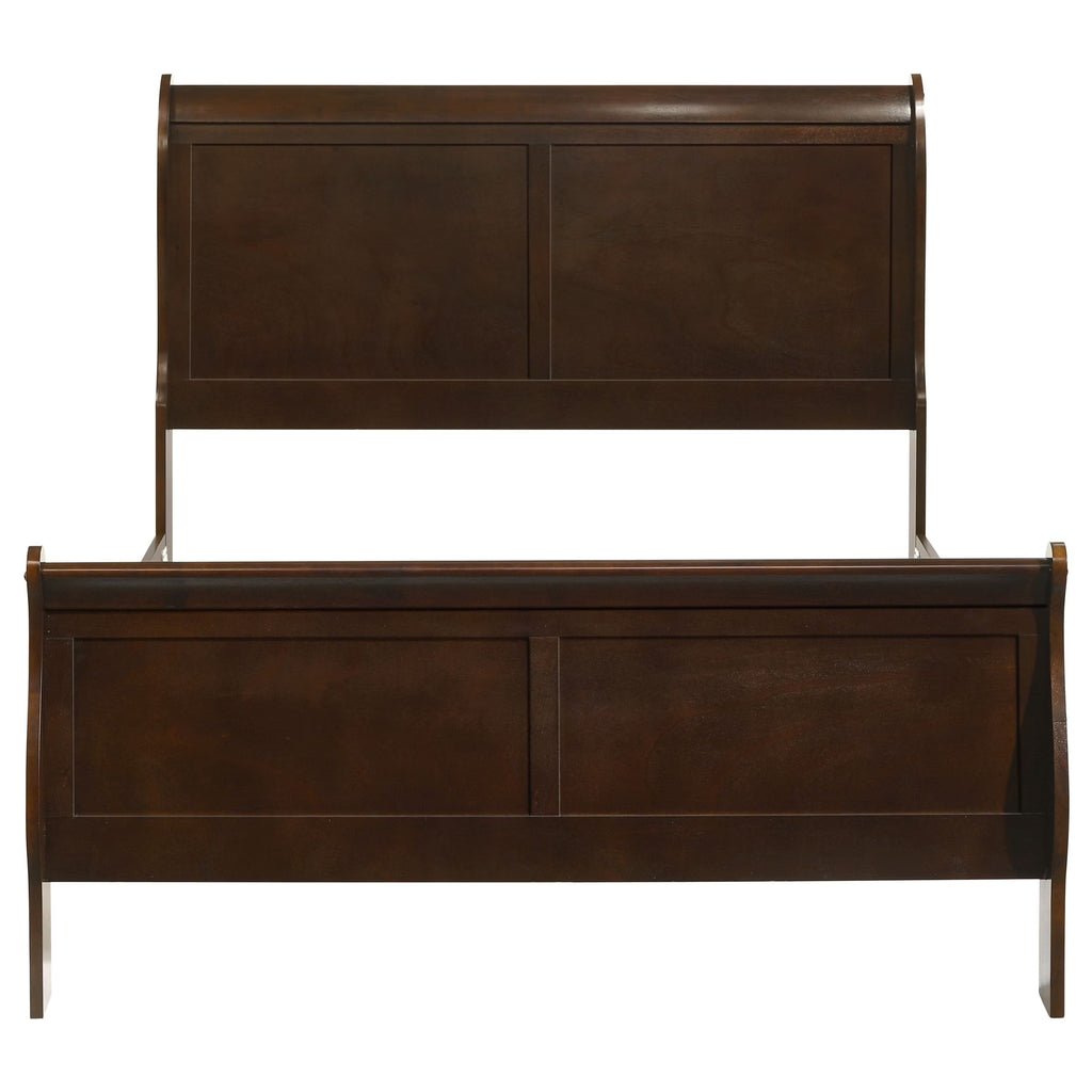 Louis Philippe Panel Bedroom Set with High Headboard