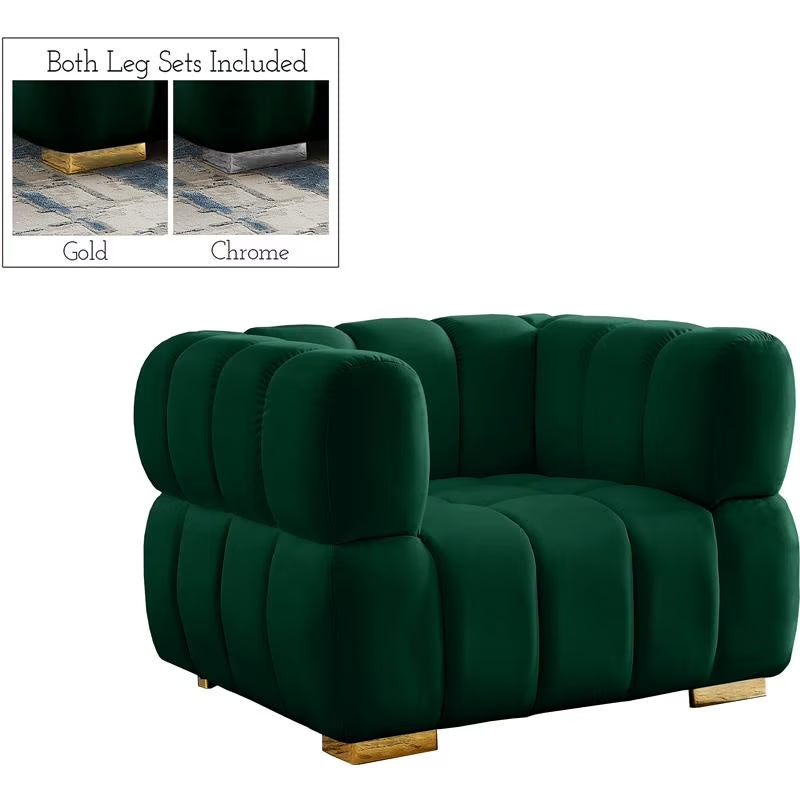 Gwen Green Velvet Chair