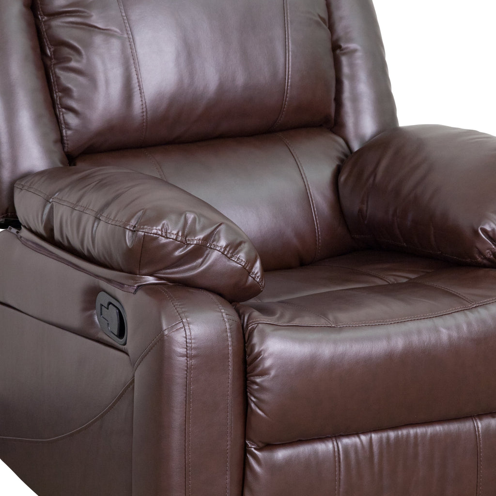 Harmony Series Brown Leathersoft Recliner