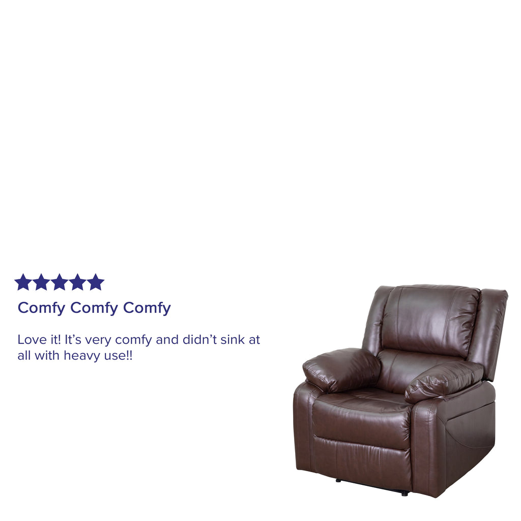 Harmony Series Brown Leathersoft Recliner